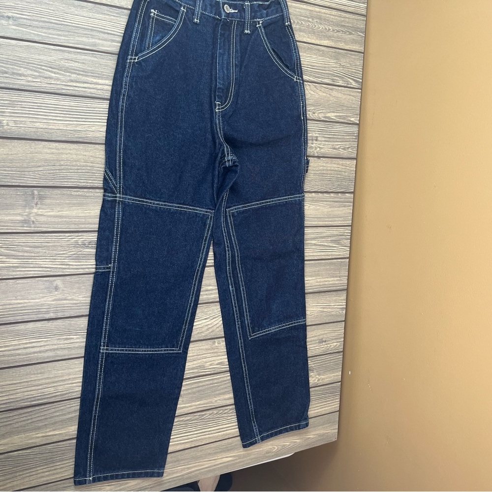John Galt Denim Cargo Pants Jeans Size Small Carpenter - Picture 9 of 14